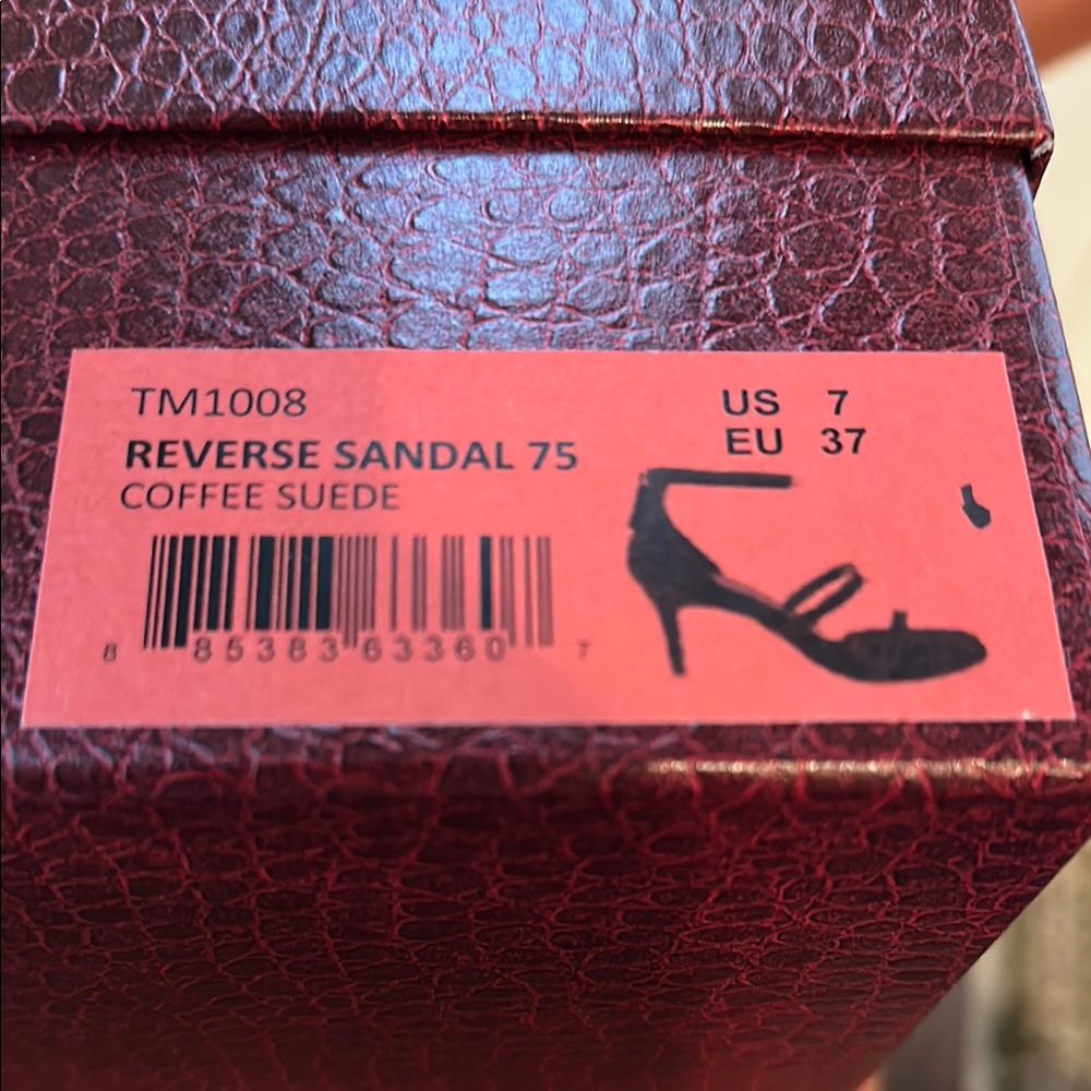 Tamara Mellon Pillow Top New Never Worn Brown Suede Size 7 - Picture 7 of 7